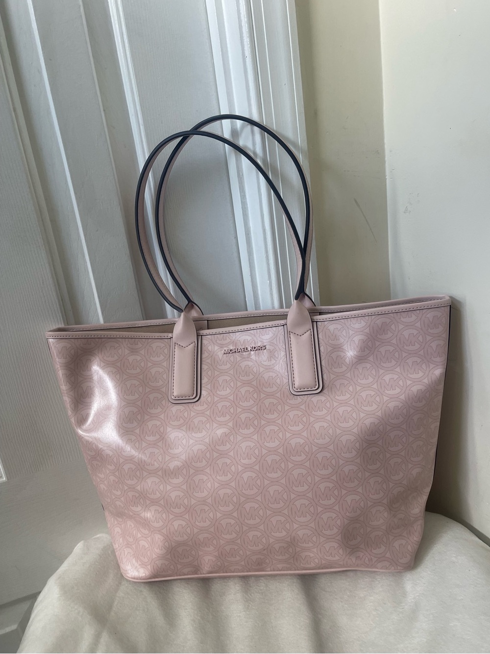 Michael Kors Pale Pink Monogram Tote